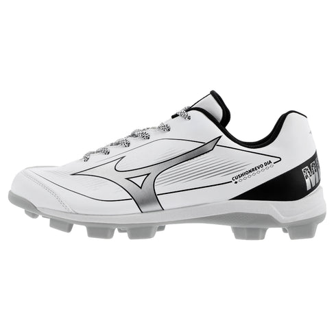 Mizuno CushionRevo TPU Moulded Cleats - White/Silver/Black