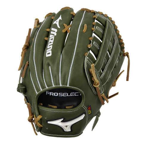 Mizuno Pro Select 12.75in Outfield Glove || Army Green GPS-72D