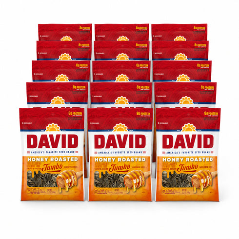 David Flavoured Sunflower Seeds Honey Roasted - Box of 12