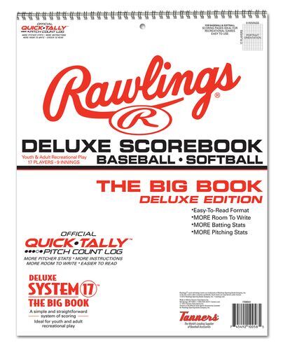 Rawlings System-17 Deluxe Baseball Scorebook