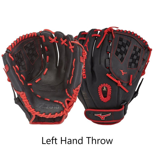 Mizuno MVP Prime SE Black/Red Softball 12.5in Infield/Outfield Glove
