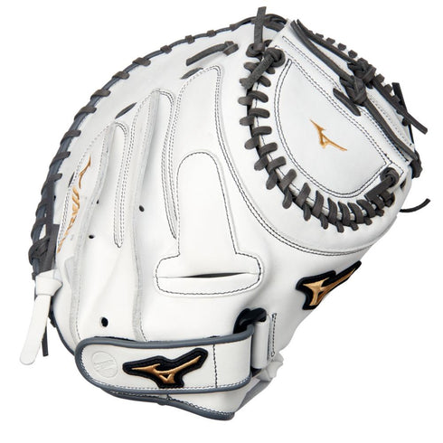 Mizuno MVP Prime Softball 34in Catcher's Glove White