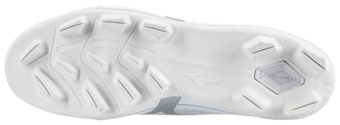 Mizuno CushionRevo Finch Youth Moulded Cleats - White/Silver
