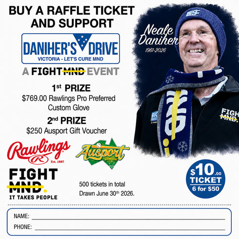 Freeze MND Raffle ticket - win a Rawlings Pro Preferred Custom Glove
