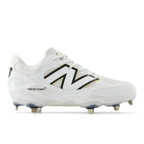 New Balance Fresh Foam L3000TW7 Metal Cleats - White