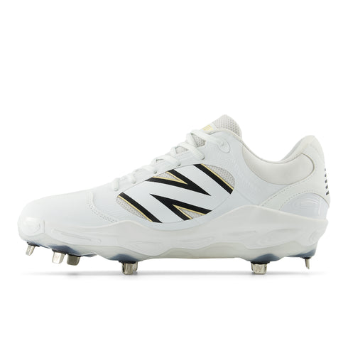 New Balance Fresh Foam L3000TW7 Metal Cleats - White