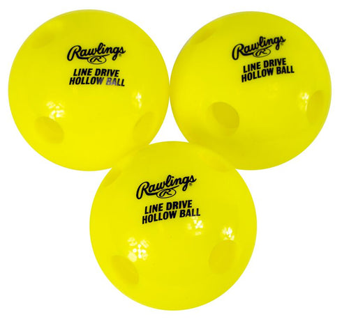 Rawlings Line-Drive Hollow Training Ball (3 Pack)