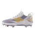 New Balance Fresh Foam 3000V8 2E Fit Metal Cleats - White/Gold