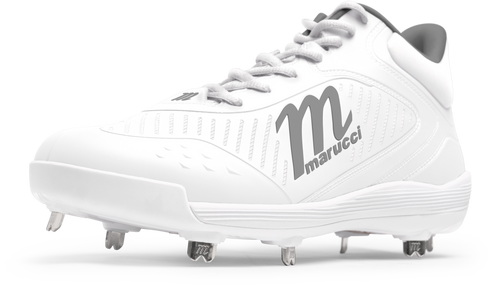 Marucci CFT Mid Metal Cleats - White