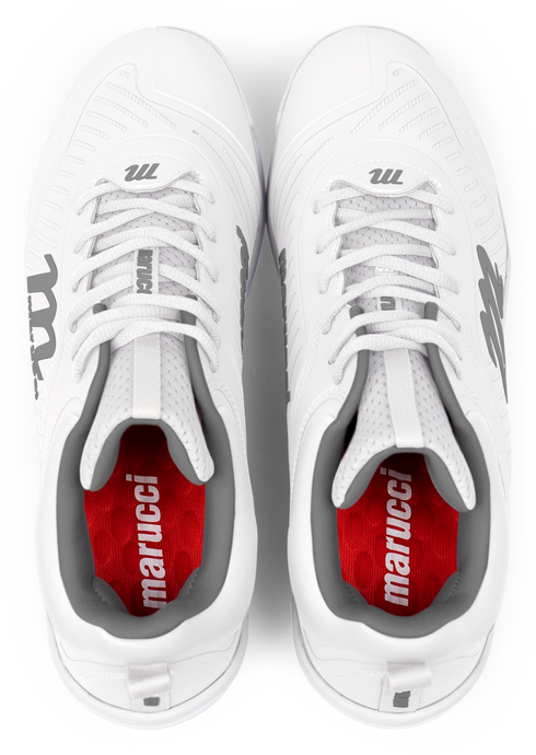 Marucci CFT Mid Metal Cleats - White