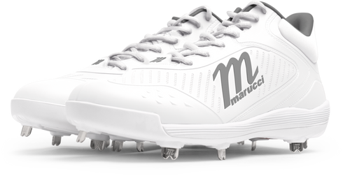 Marucci CFT Mid Metal Cleats - White