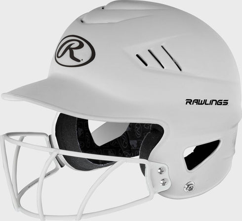 Rawlings Cool Flo Matte Highlighter Batting Helmet with Face Guard
