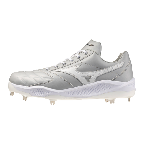 Mizuno Pro Select Metal Cleats - Grey/White