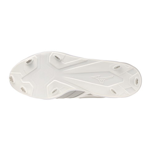 Mizuno Pro Select Metal Cleats - Grey/White