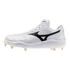 Mizuno Pro Select Metal Cleats - White/Black