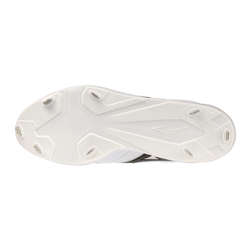 Mizuno Pro Select Metal Cleats - White/Black