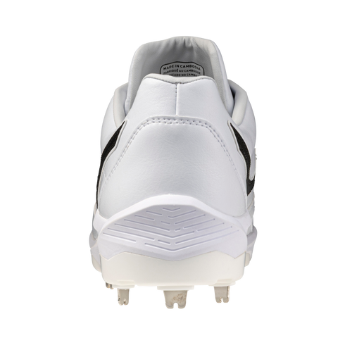 Mizuno Pro Select Metal Cleats - White/Black