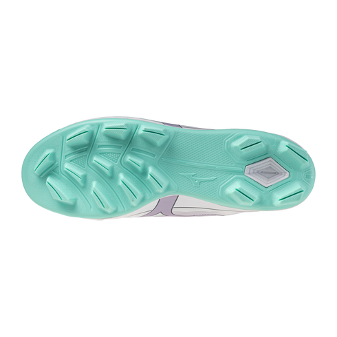 Mizuno CushionRevo Finch Women's Moulded Cleats - White/Lavender/Ice Green