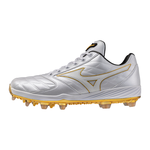 Mizuno CushionRevo Pro TPU Moulded Cleats - White/Gold