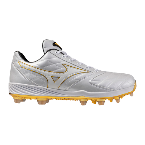 Mizuno CushionRevo Pro TPU Moulded Cleats - White/Gold