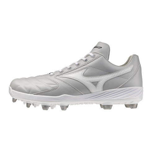 Mizuno Pro Select TPU Moulded Cleats - Grey/White
