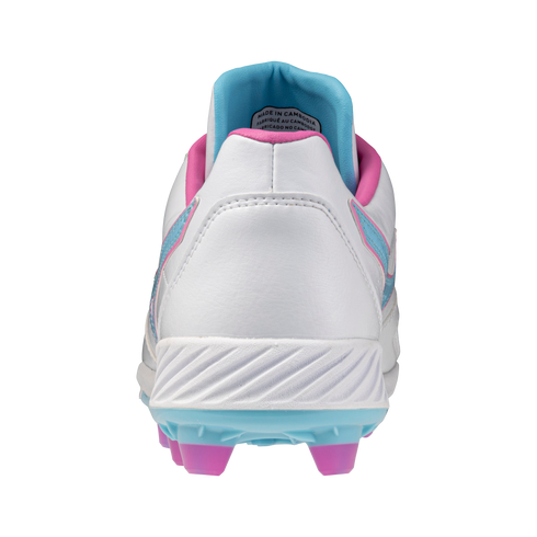 Mizuno Pro Select Fastpitch TPU Women's Moulded Cleats - White/Blue Jewel/Pink