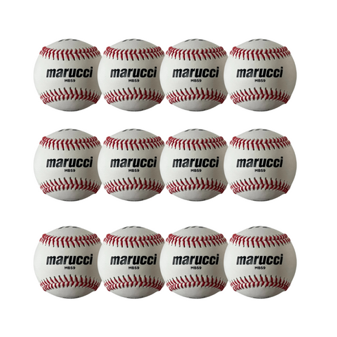 Marucci MBS9 9in RIB Synthetic Leather Baseball - Dozen