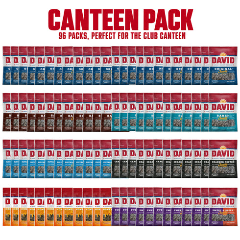 David Flavoured Sunflower Seeds Canteen Pack (96 x 5.25oz)