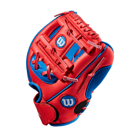 Wilson A200 Red/Royal 10in Youth Glove