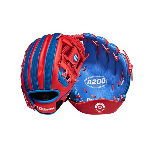Wilson A200 Red/Royal 10in Youth Glove