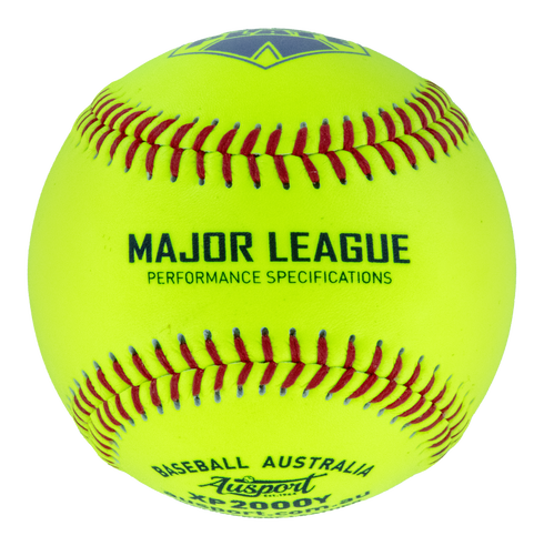 X-Plate 2000Y Waterproof Yellow Leather Baseball - 10 Dozen Bulk Box