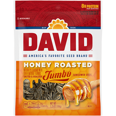 David Flavoured Sunflower Seeds Honey Roasted - 5.25oz