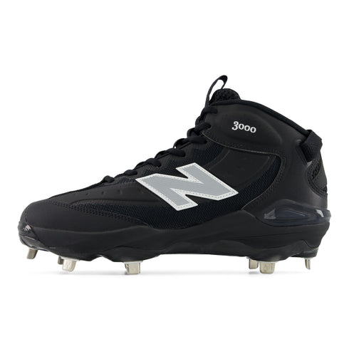 New Balance Fresh Foam 3000V8 Mid Metal Cleats - Black
