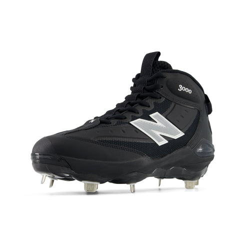 New Balance Fresh Foam 3000V8 Mid Metal Cleats - Black