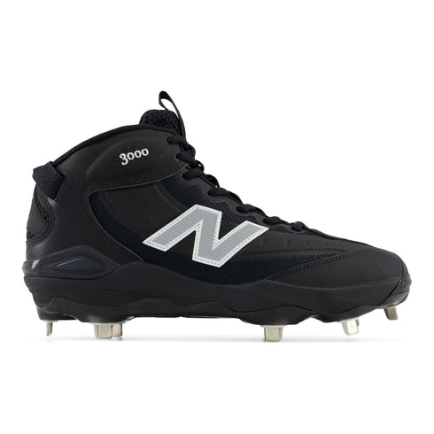 New Balance Fresh Foam 3000V8 Mid Metal Cleats - Black