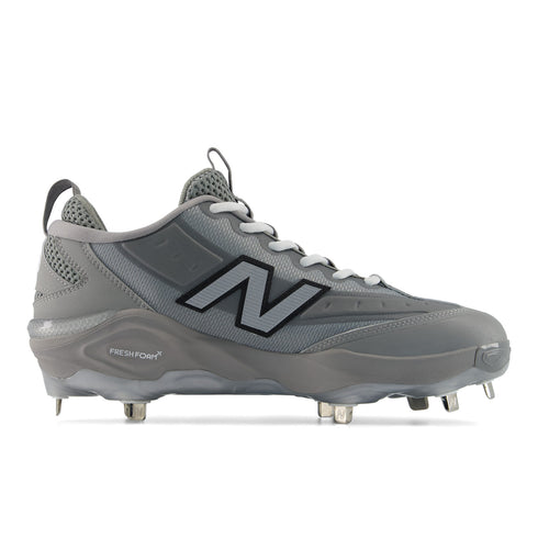 New Balance Fresh Foam 3000V8 Metal Cleats - Grey