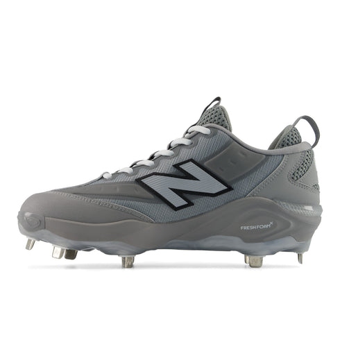New Balance Fresh Foam 3000V8 Metal Cleats - Grey