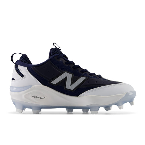 New Balance Fresh Foam 3000V8 Moulded Cleats - Navy/White