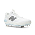 New Balance Fresh Foam 3000V8 Metal Cleats - White