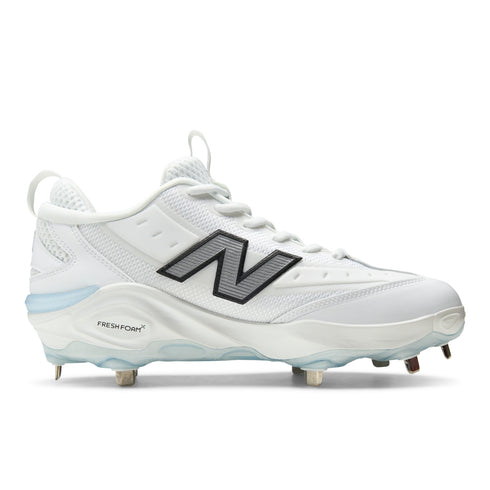 New Balance Fresh Foam 3000V8 Metal Cleats - White