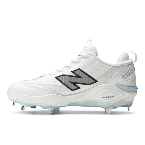 New Balance Fresh Foam 3000V8 Metal Cleats - White