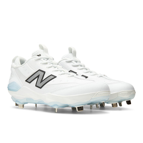 New Balance Fresh Foam 3000V8 Metal Cleats - White