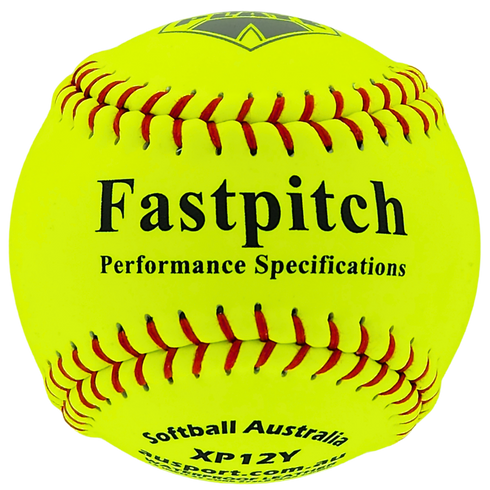 X-Plate 12in HardCore Leather Softball || SINGLE