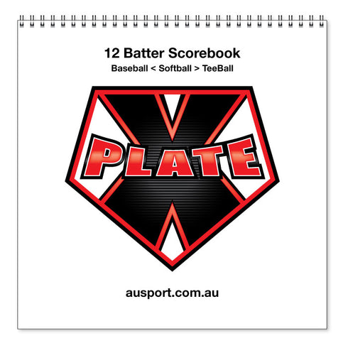 X-Plate 12 Batter Spiral Bound Scorebook