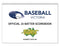 Baseball Victoria Official 15 Batter Score Book