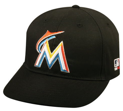 Miami Marlins Black Home Adult Adjustable Cap