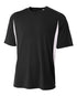 Ausport Short Sleeve Cooling Performance Color Blocked Crew