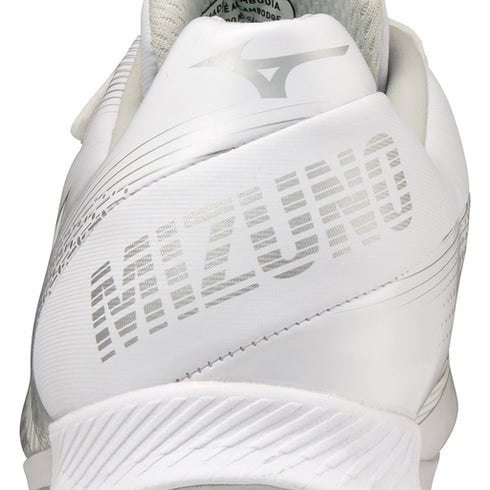 Mizuno LightRevo Junior TPU Moulded Cleats - White/White