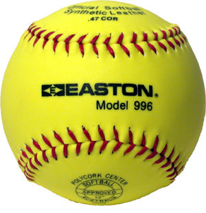 Easton "996" Neon Synthetic Leather 12" Softball || Single