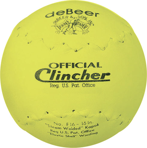 Rawlings deBEER 16in Yellow Clincher Softball || DOZEN